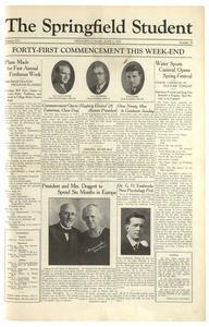 The Springfield Student (vol. 16, no. 29) June 4, 1926