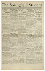 The Springfield Student (vol. 18, no. 22) April 13, 1928