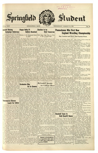 The Springfield Student (vol. 24, no. 26) March 14, 1934