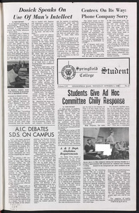 The Springfield Student (vol. 56, no. 03) Oct. 3, 1968