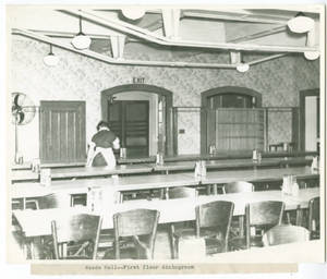 First Floor Dining Room of Woods Hall, 1943