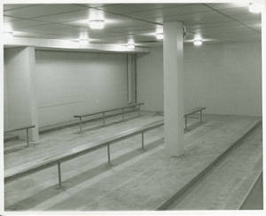 The Locker Room inside the Art Linkletter Natatorium