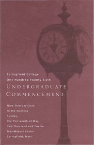 Springfield College Undergraduate Commencement Program (2012)