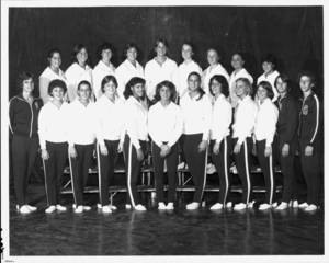 1979-1980 Springfield College women's gymnastics team