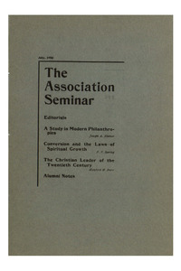 The Association Seminar (vol. 14 no. 10), July, 1906