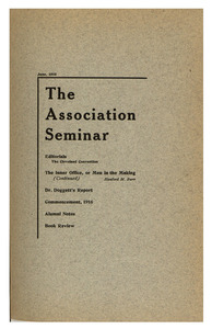 The Association Seminar (vol. 24 no. 9), June 1916