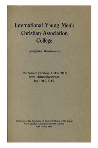 Thirty-First Annual Catalog of the International Young Men's Christian Association Training School, 1915-1916