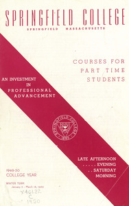 Courses for Part Time Students, 1949-1950