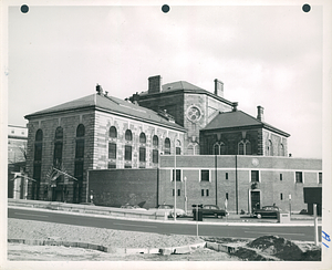 Charles Street Jail - northeasterly from the outbound traffic ramp