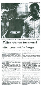 Police Re-Arrest Transsexual after Court Voids Charges