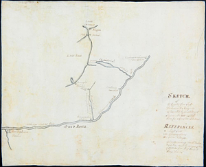 Sketch of the country from Fort Du Quesne to Niagara as described by an intelligent Indian who had resided there for a considerable time