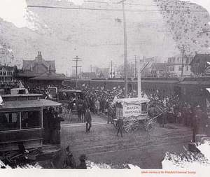 Departing for war, Company A, Richardson Light Guard, May 6, 1898