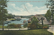 Norumbega Park, Charles River and Boat Houses, Auburndale, Mass., U.S.A.