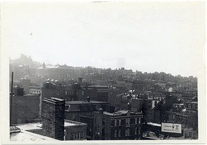 Beacon Hill seen from atop the First Harrison Gray Otis House roof, distant view