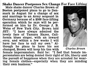 Shake Dancer Postpones Sex Change For Face Lifting