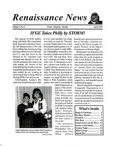 Renaissance News, Vol. 7 No. 4 (April 1993)