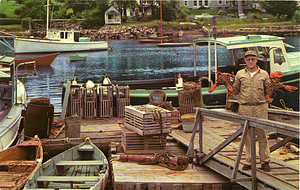 Lobsterman at Annisquam harbor, Gloucester, Mass.