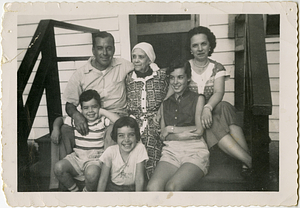 Anna Souza Rose with her son, Manuel, and his family