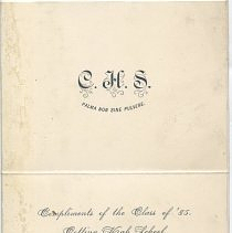 Graduation Announcement 1885