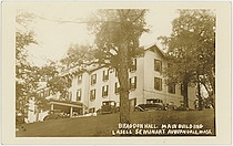 Bragdon Hall, Main Building Lasell Seminary. Auburndale, Mass.