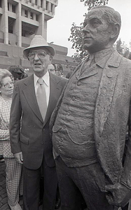 Dedication ceremony for the Mayor James M. Curley statue