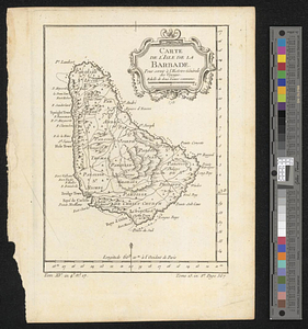 Carte de l'isle de la Barbade pour servir à l'histoire générale des voyages