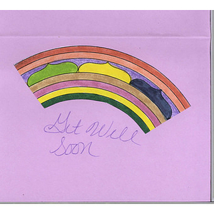 Card from a woman at the Western Massachusetts Correctional Alcohol Center