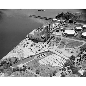 Power plant, harbor and the area, Harold Cabot, S and W (client), Salem, MA