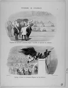 Occupation des représentans spécialement chargés, à l'assemblée, de représenter les séducteurs...... Lagrange se livrant à un mouvement d'éloquence par trop entraînant.