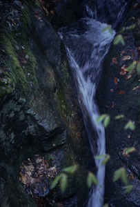 Upper portion of cascade into Diana's Bath on South Branch Birch Brook.