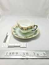Ceramic Moustache Cup and Saucer