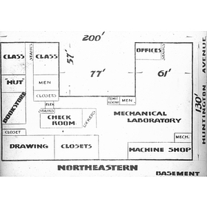 Floor plans for the basement Plans of Richards Hall