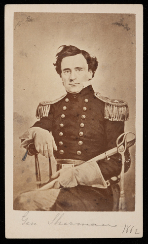 Studio portrait of General Thomas W. Sherman, Boston, Mass., 1862