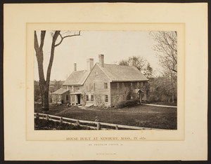 Exterior view of the Tristram Coffin House, June 1881