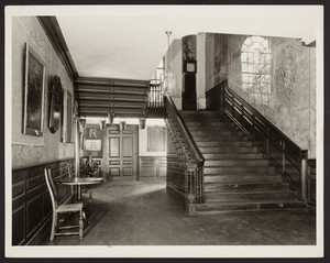 Interior view of the Jeremiah Lee House, front hall, Marblehead, Mass., undated