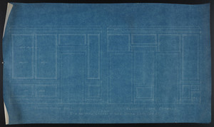 Elevation Toward Hall and Elevation Towar [sic] Chamber, Room Adjoining Chamber Over Dining Room (2nd fl.), undated