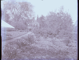 View of the garden of the John Crehore House, Milton, Mass.