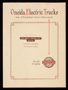Oneida Electric Trucks, Oneida Motor Truck Co., Green Bay, Wisconsin