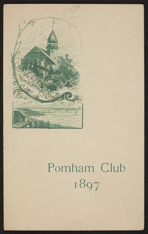 Menu for the Pomham Club Meeting, location unknown, August 3, 1897