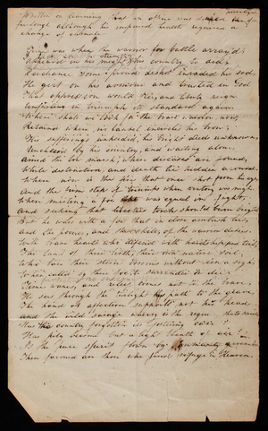 "Written on learning that an officer", undated