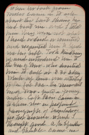 Thomas Lincoln Casey Notebook, November 1893-February 1894, 25, when Mr. Luck from