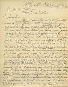 Letter from Benjamin Smith Lyman to Kumpei Matsumoto