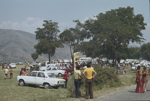 Car park at end of day