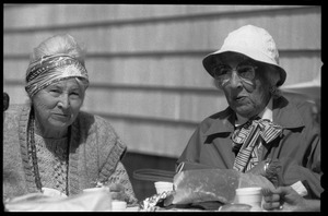 Two Westport women at the picnic lunch