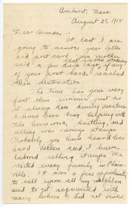 Letter from Stella to Herman B. Nash