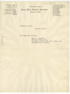 Spingarn prize entry sheet