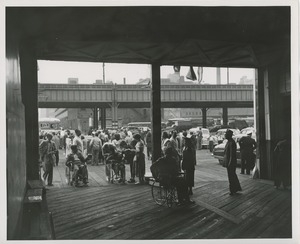 Group outside of building