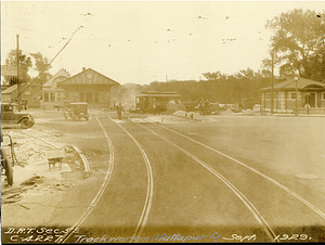 Track work in Mattapan Square