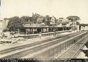 Dorchester Rapid Transit section 1. Southeast exposure to Savin Hill Station and platform