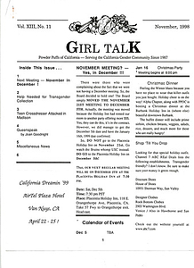Girl Talk, Vol. 13 No. 11 (November, 1998)
